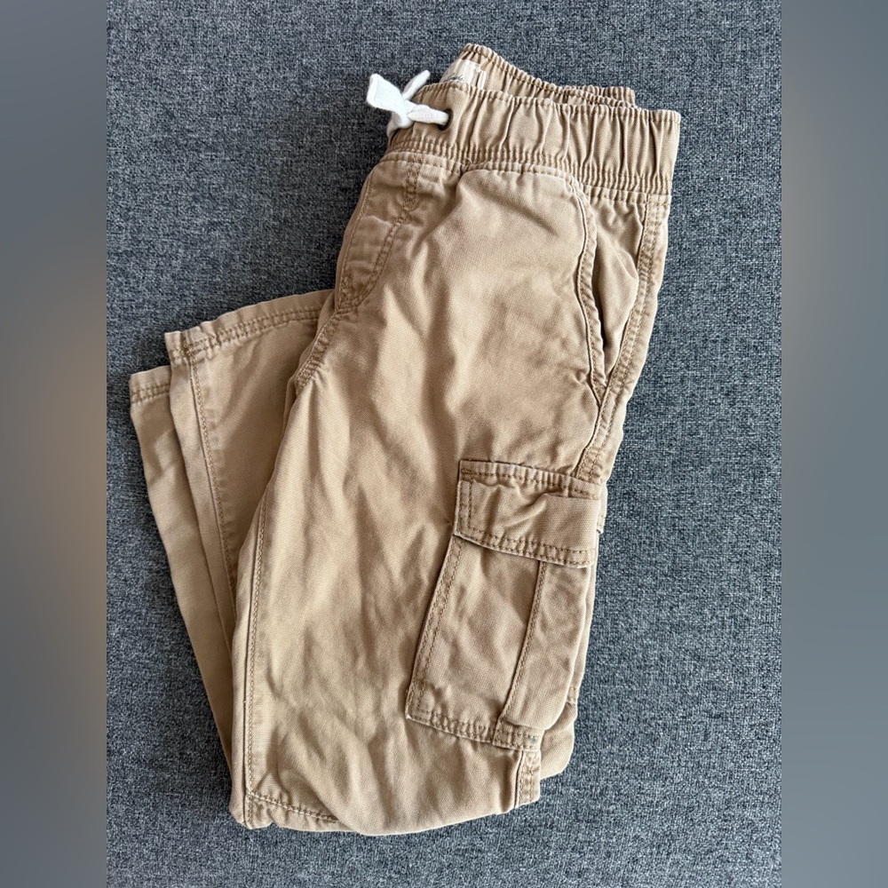 Kids Tan Cargo Pants - Picture 4 of 4